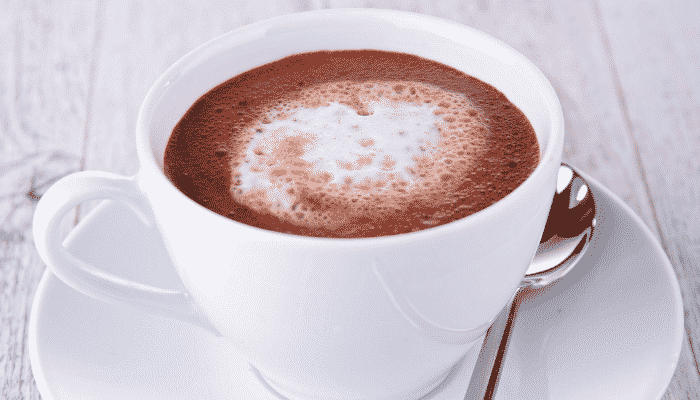 chocolate quente cremoso