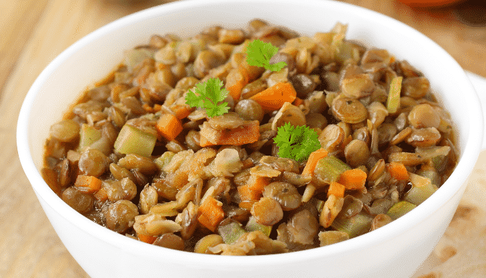 lentilha com legumes