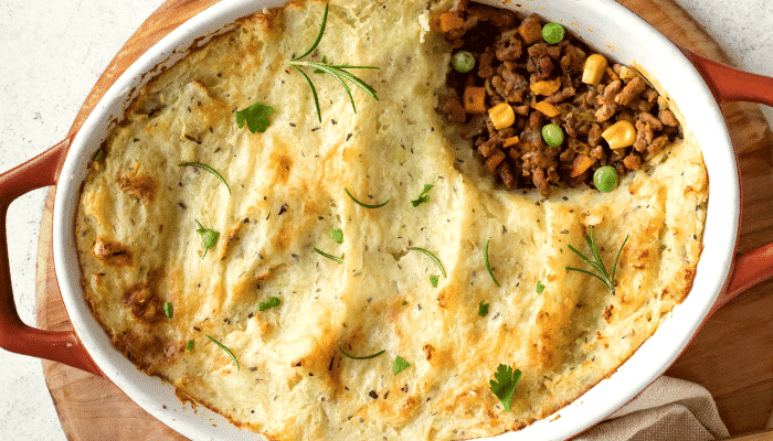 escondidinho de carne moída