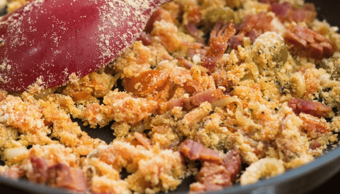 farofa de ovo com bacon
