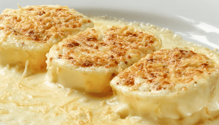 rondelli gratinado com queijo