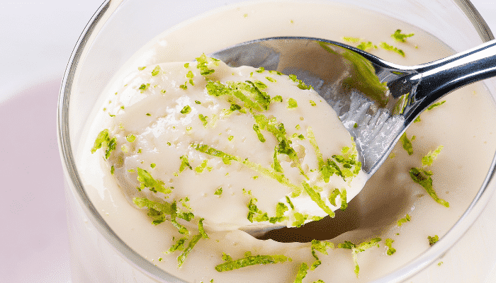 mousse de limão cremoso