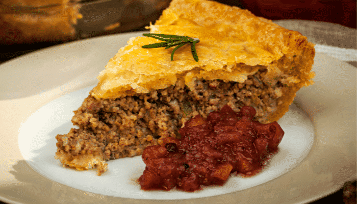 torta de carne saborosa