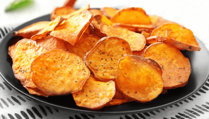 batata doce chips