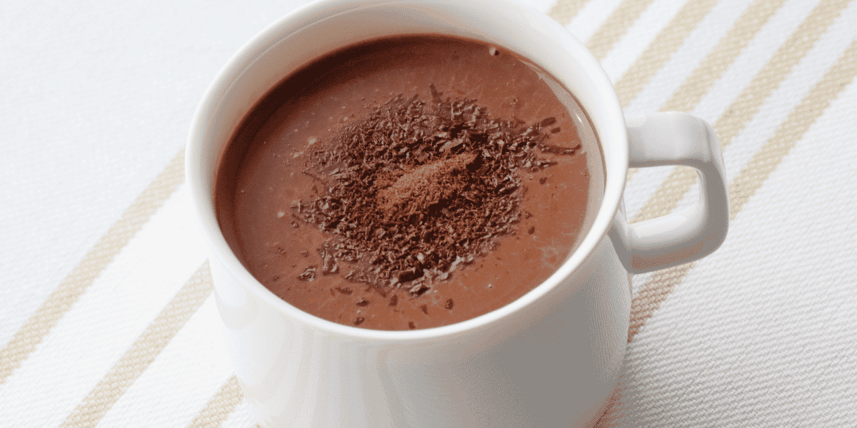 chocolate quente cremoso