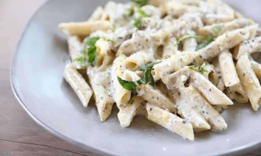 Macarrão molho branco fit delicioso como você nunca viu