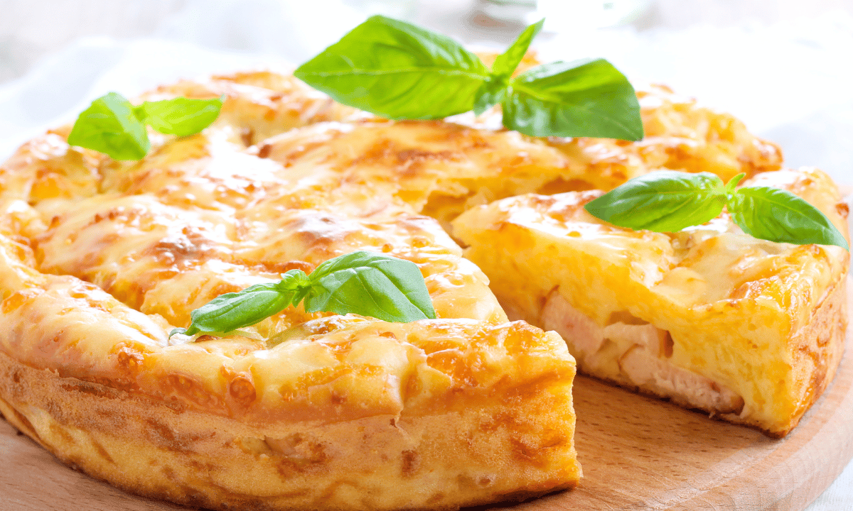 torta de presunto e queijo