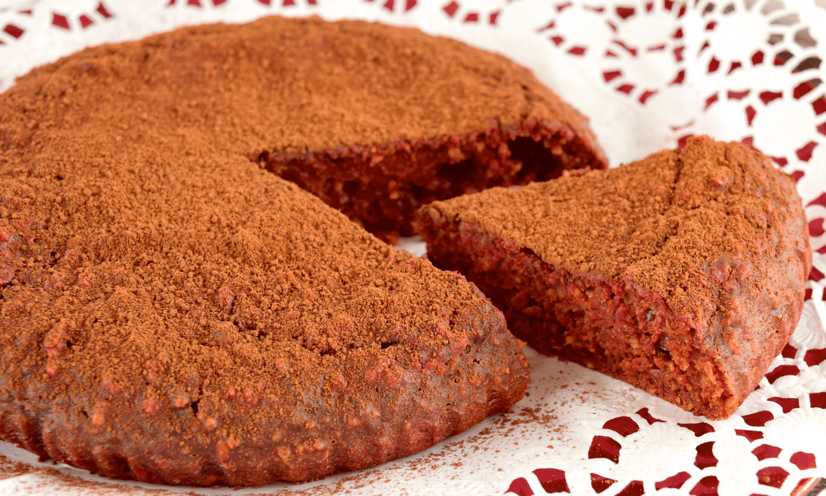 bolo de beterraba com chocolate