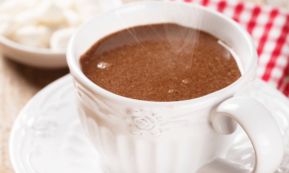 chocolate quente cremoso