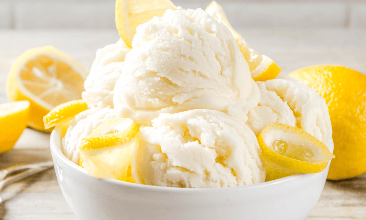 sorvete de limão cremoso