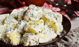 Salada de batata com atum