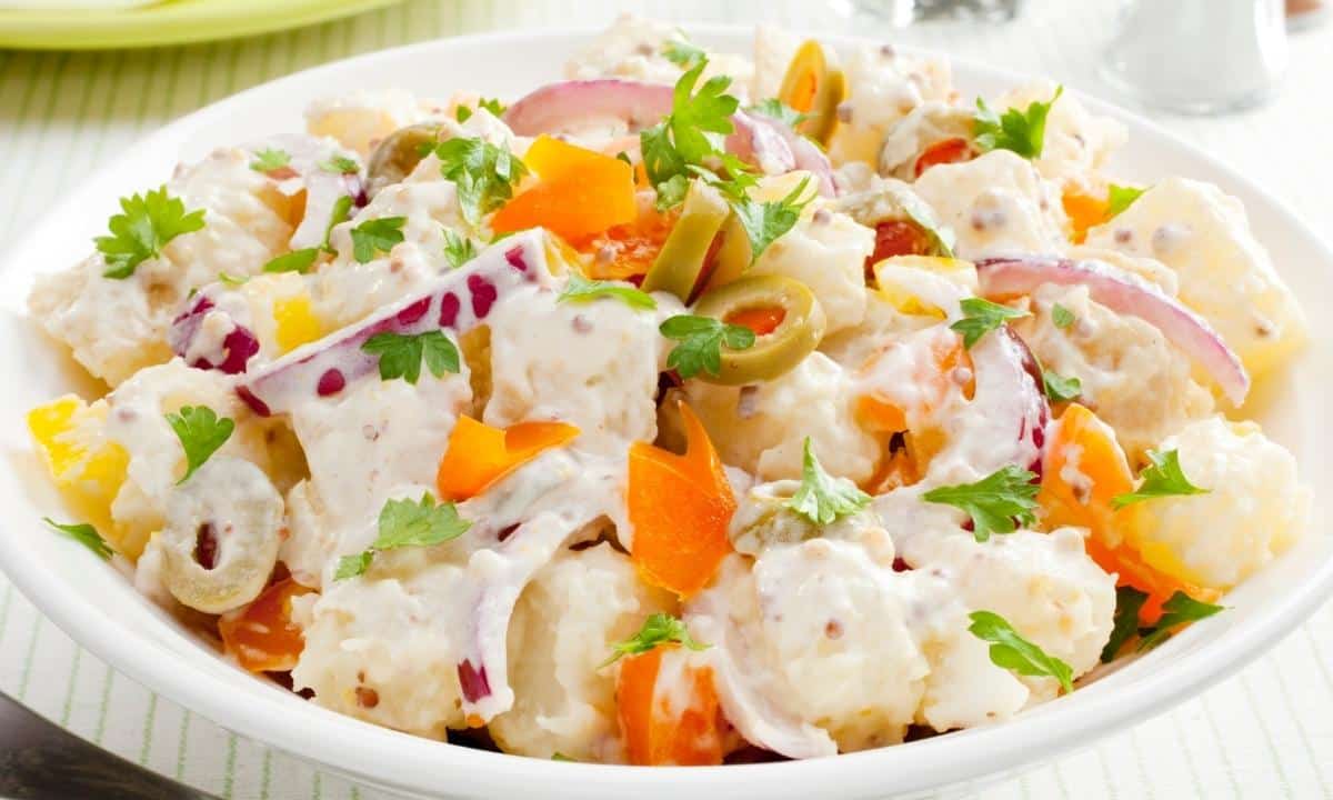 salada de maionese simples