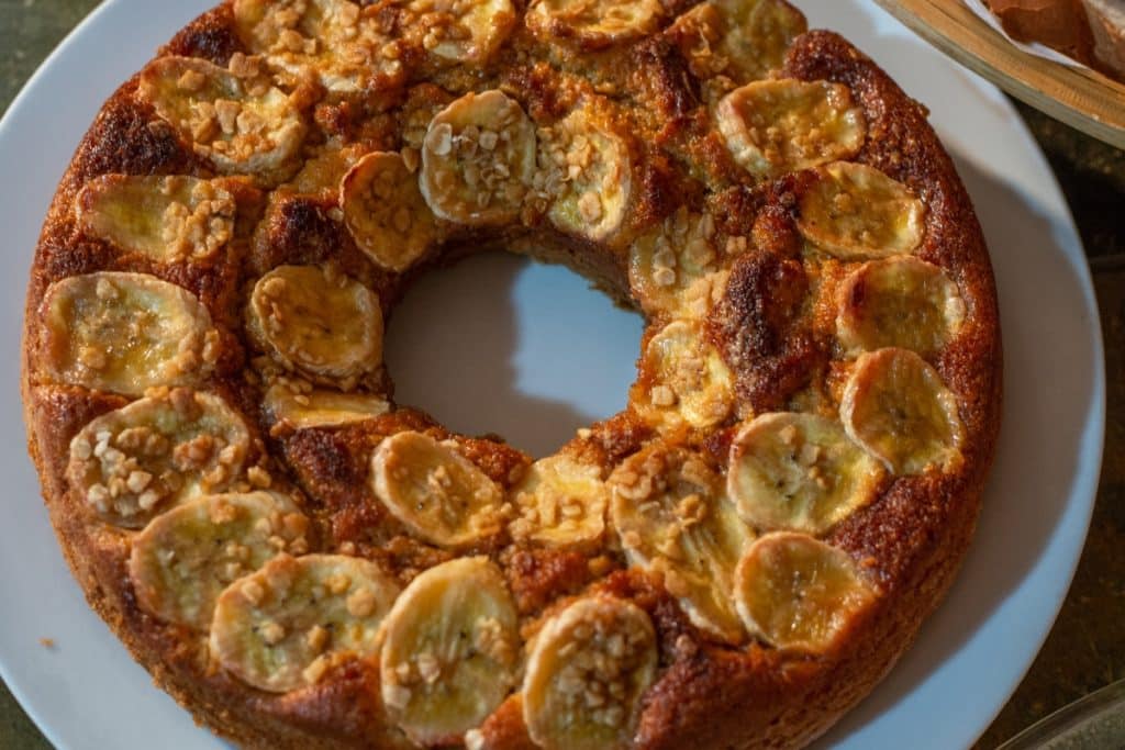 bolo de batata doce com banana