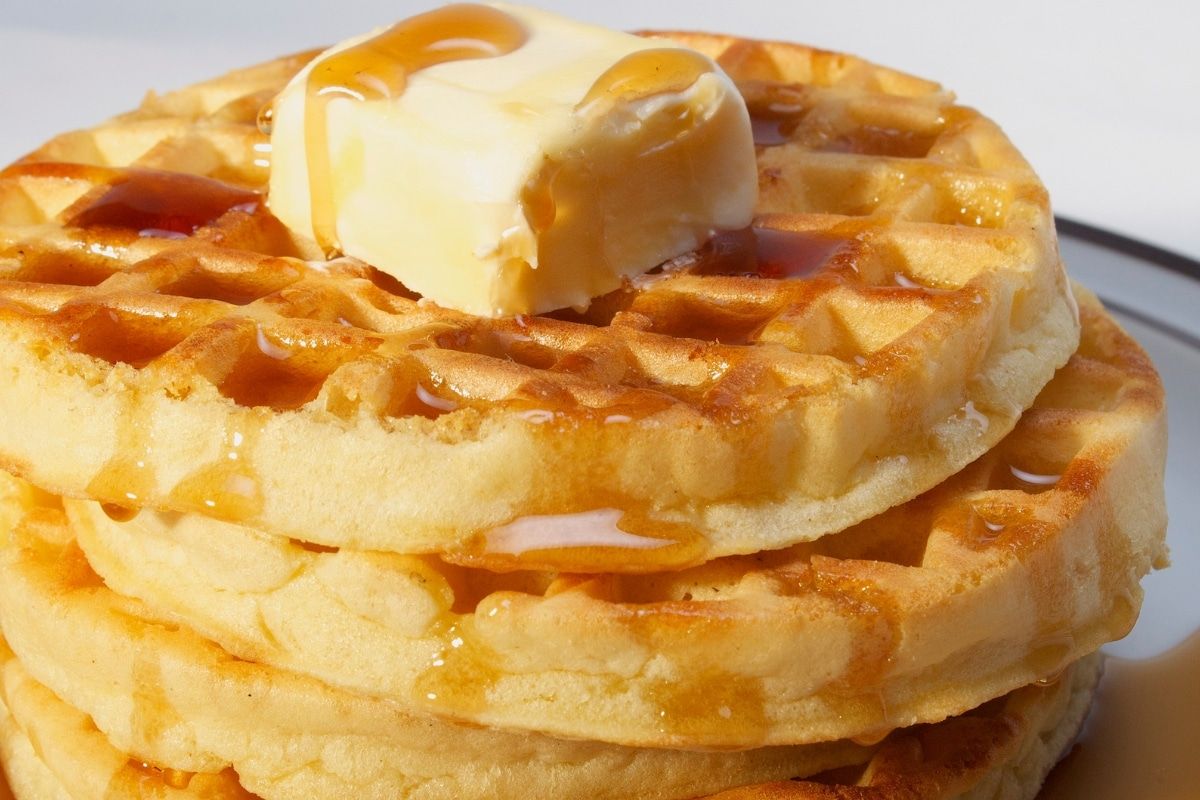 Waffle de pão de queijo