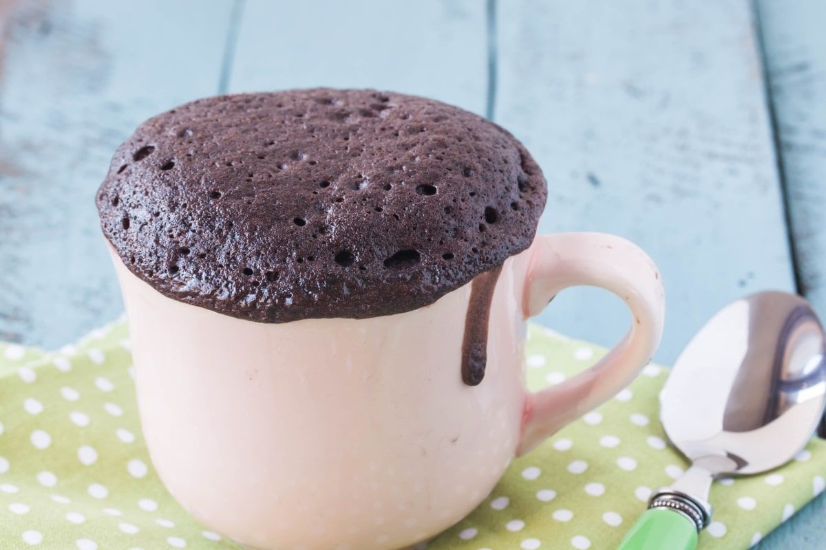 bolo de chocolate na caneca,