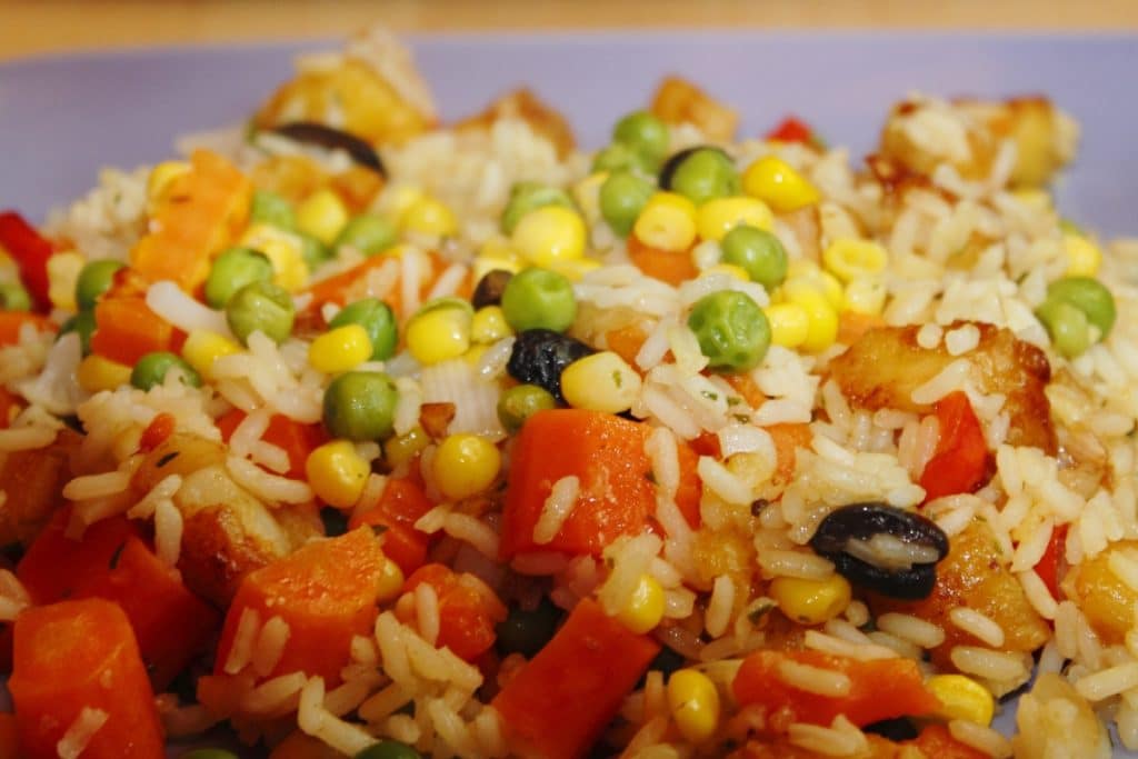 arroz português picante