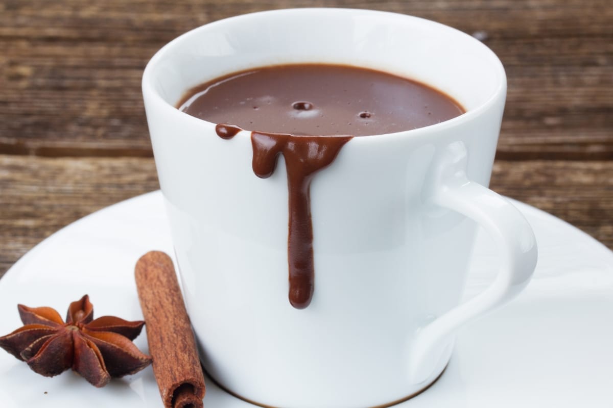 chocolate quente cremoso