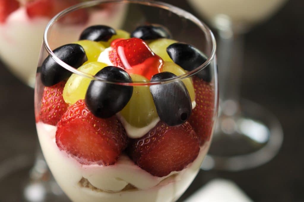 Salada mousse de frutas