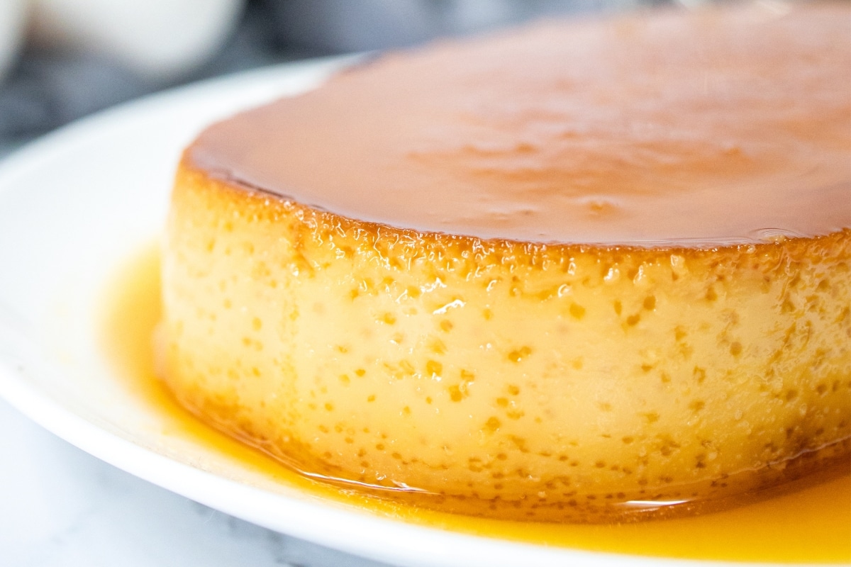 Flan doce de leite