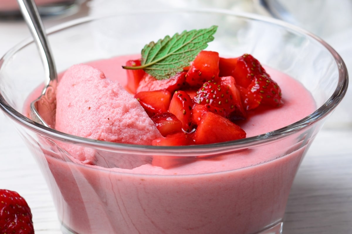 Mousse de morango