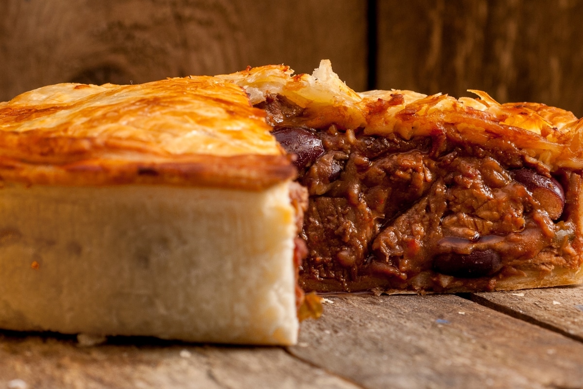 Torta de carne cremosa