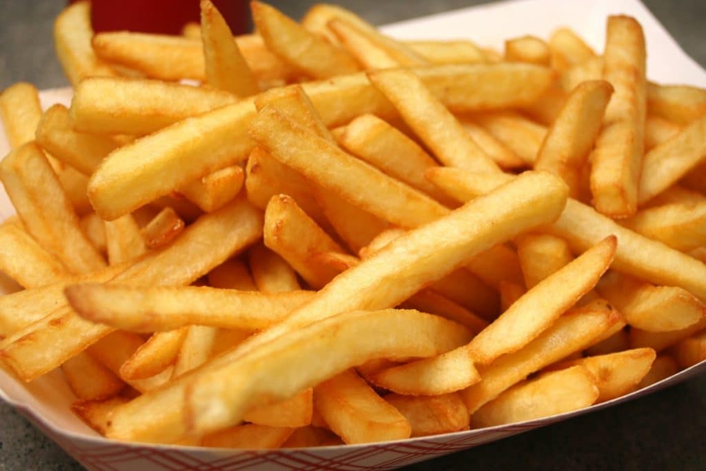 batatas fritas crocantes