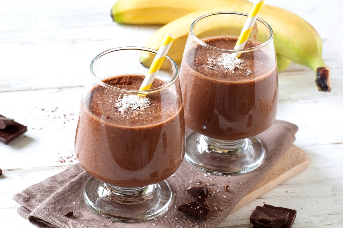 Smoothie de Chocolate coco e banana