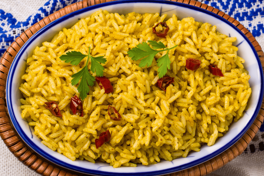 arroz picante da culinária portuguesa