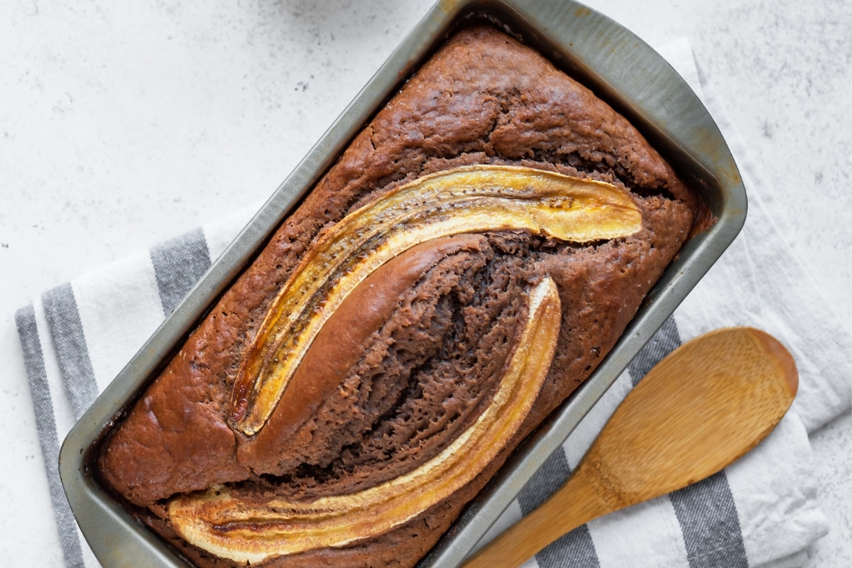 brownie de cacau com banana