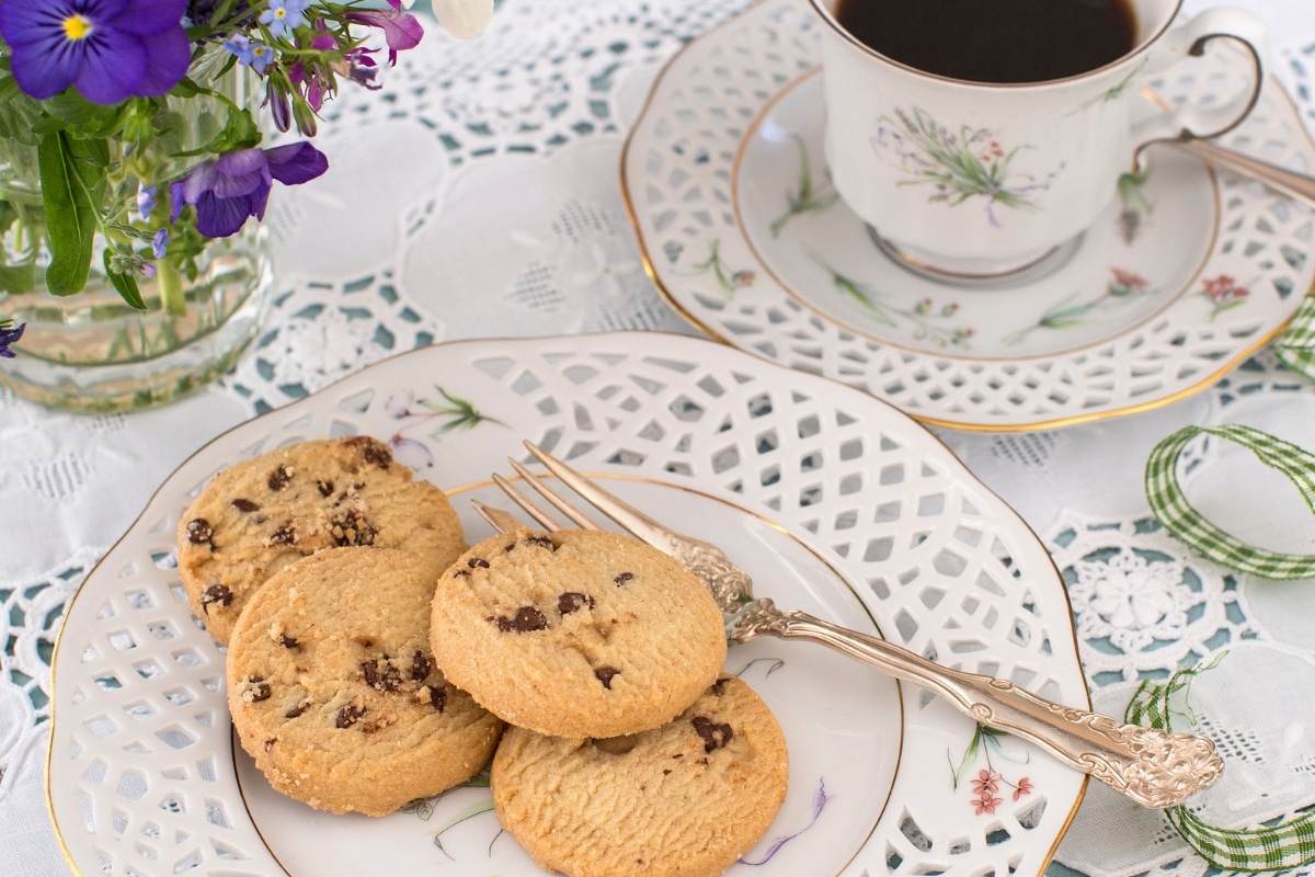 Biscoitos com gotas de chocolate