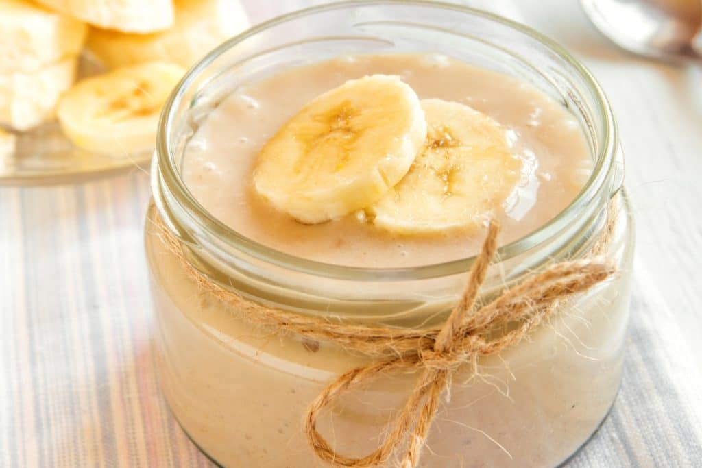 mousse de banana cremoso