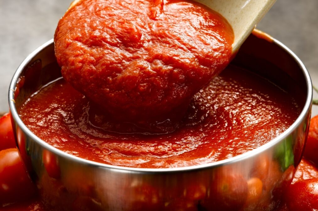 Molho de tomate caseiro italiano