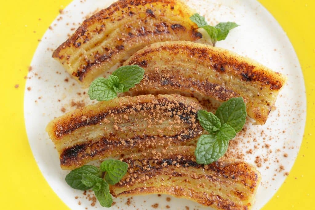 bananas assadas caramelizadas