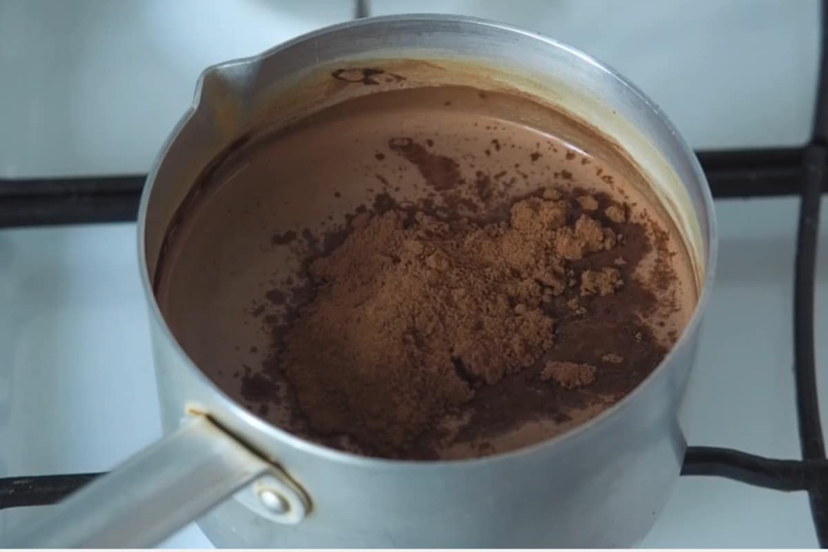 Chocolate quente caseiro