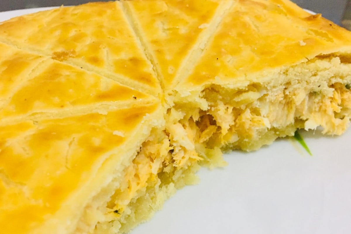 Torta de frango com catupiry