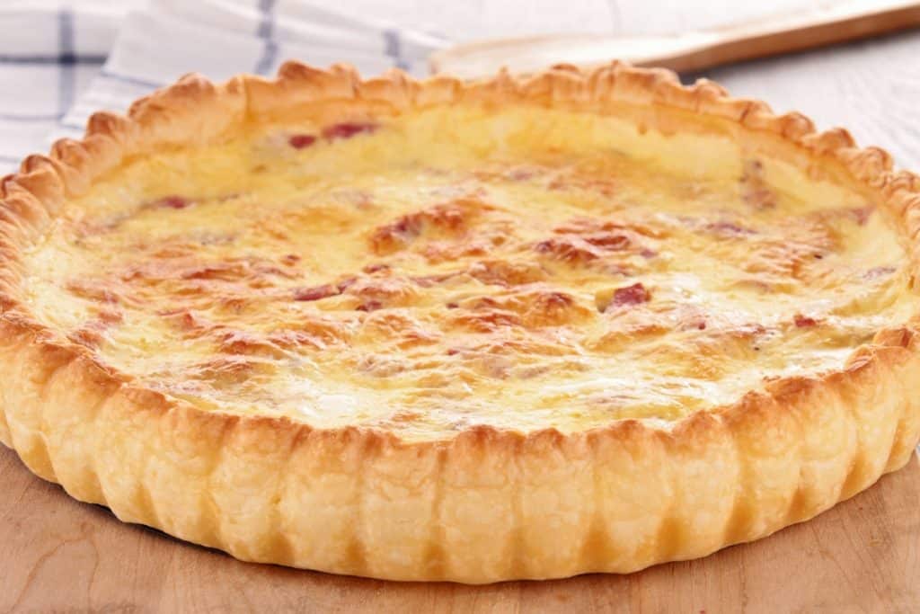 quiche de presunto e queijo