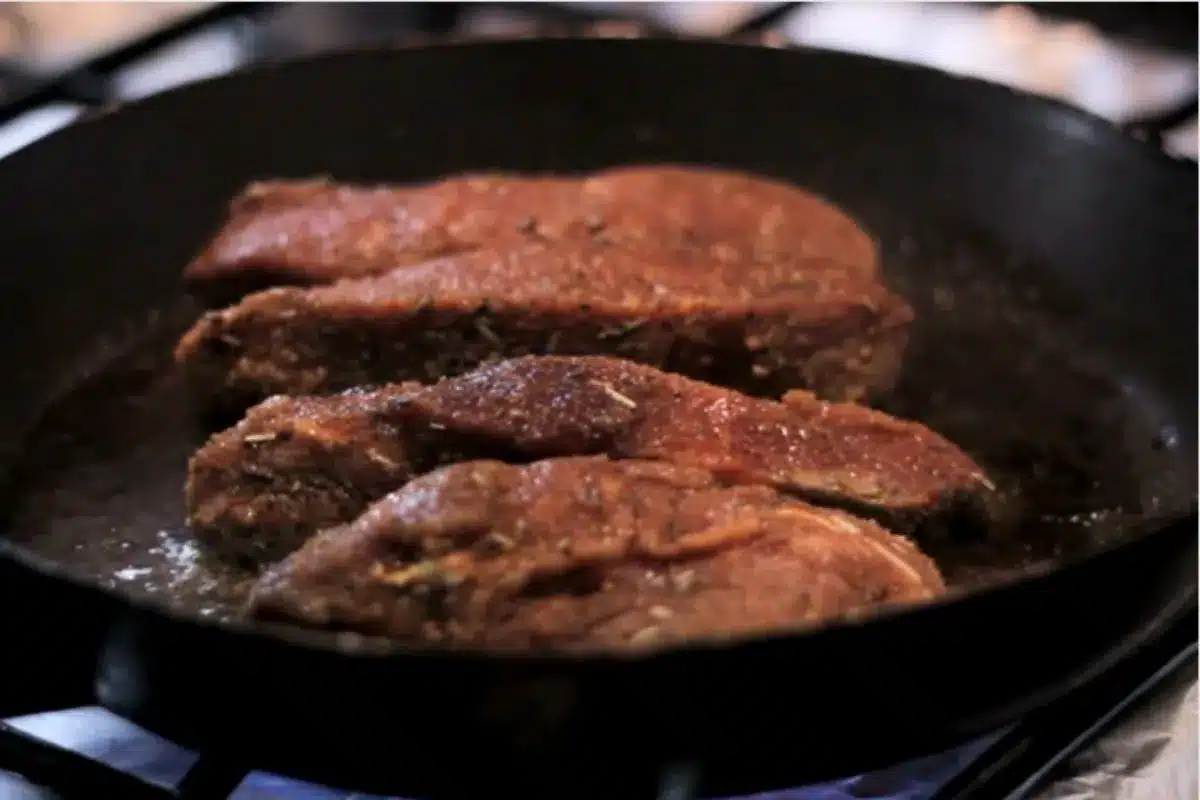 Rosbife do chef na frigideira