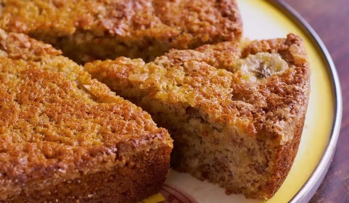 bolo de banana com canela