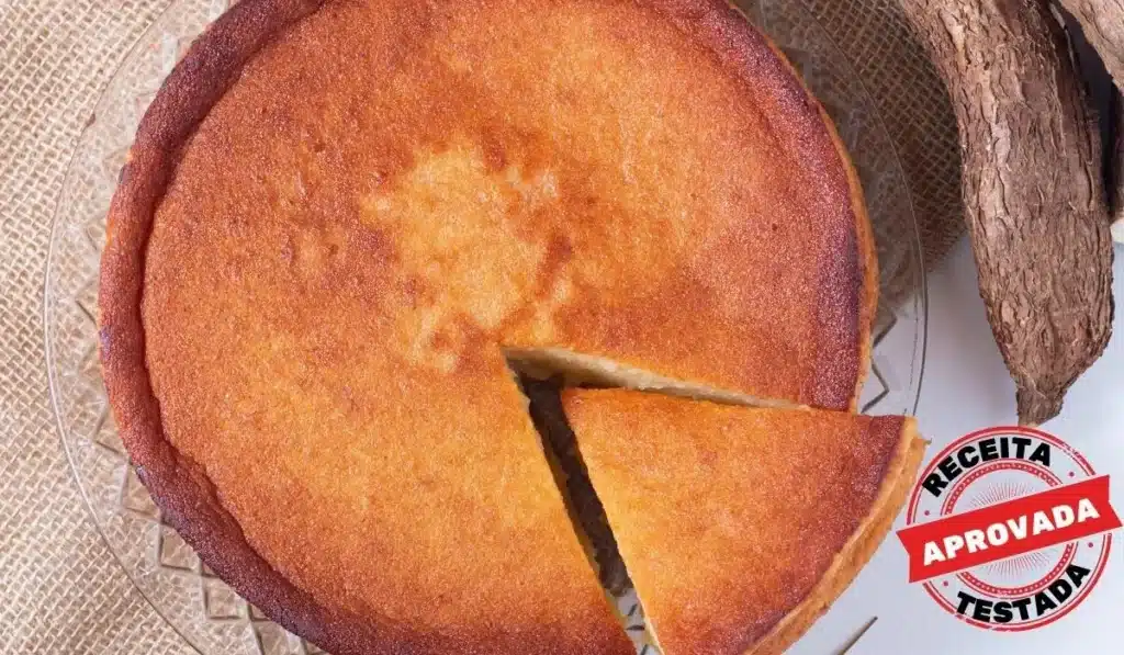 bolo de mandioca bem macio