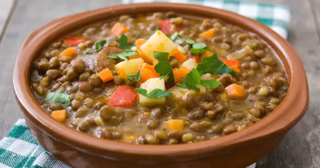 Sopa de Lentilha com legumes