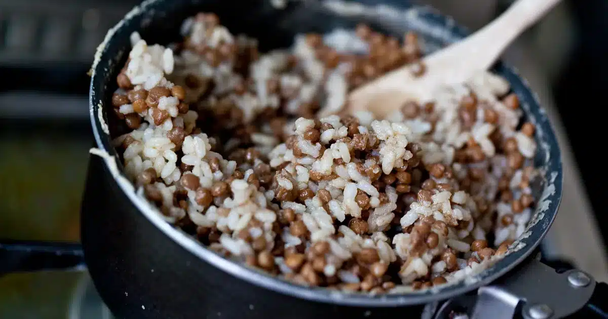arroz com lentilha de ano novo