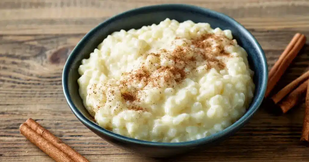 arroz doce com canela