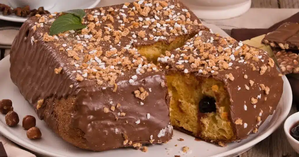 bolo de avelã com chocolate