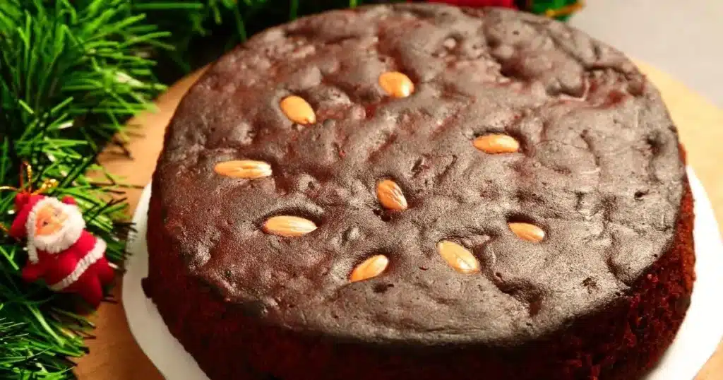 bolo de chocolate com amêndoas