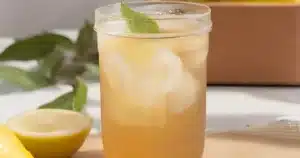 chá mate gelado com limão
