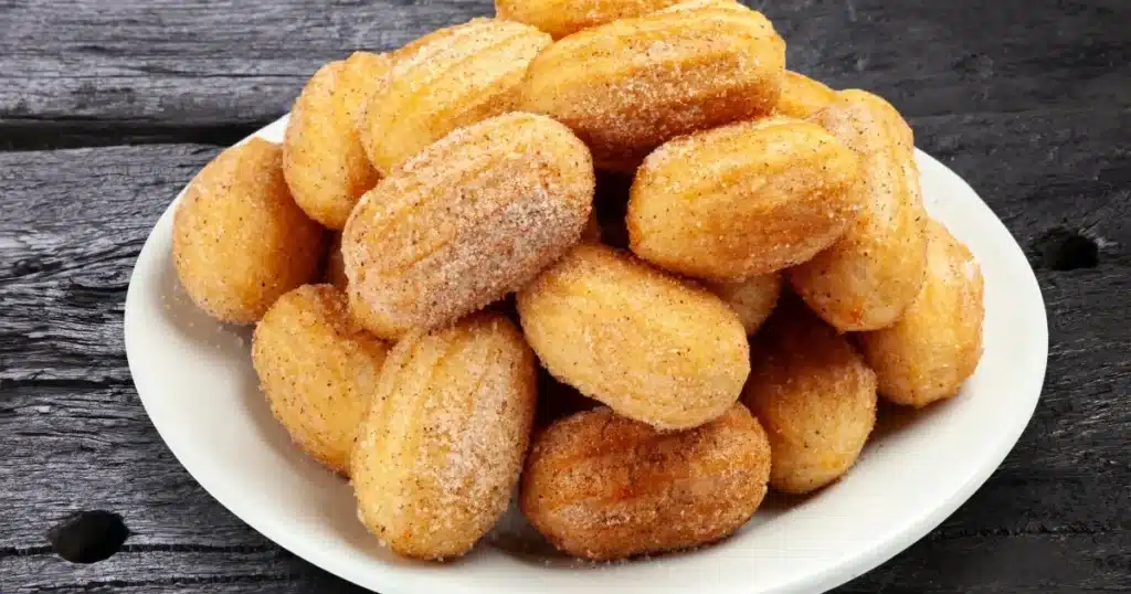 mini churros doce de leite