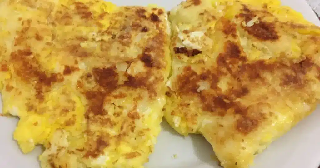 Omelete com queijo