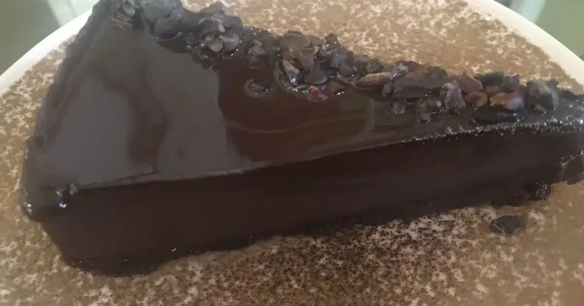 Torta de chocolate meio amargo