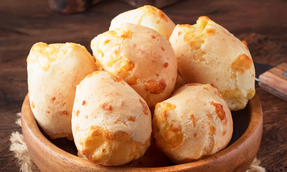 Pão de queijo assado na airfryer