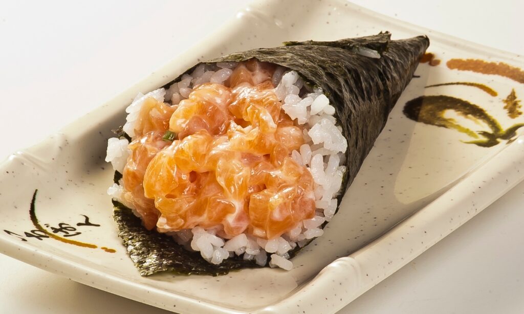 Temaki de salmão